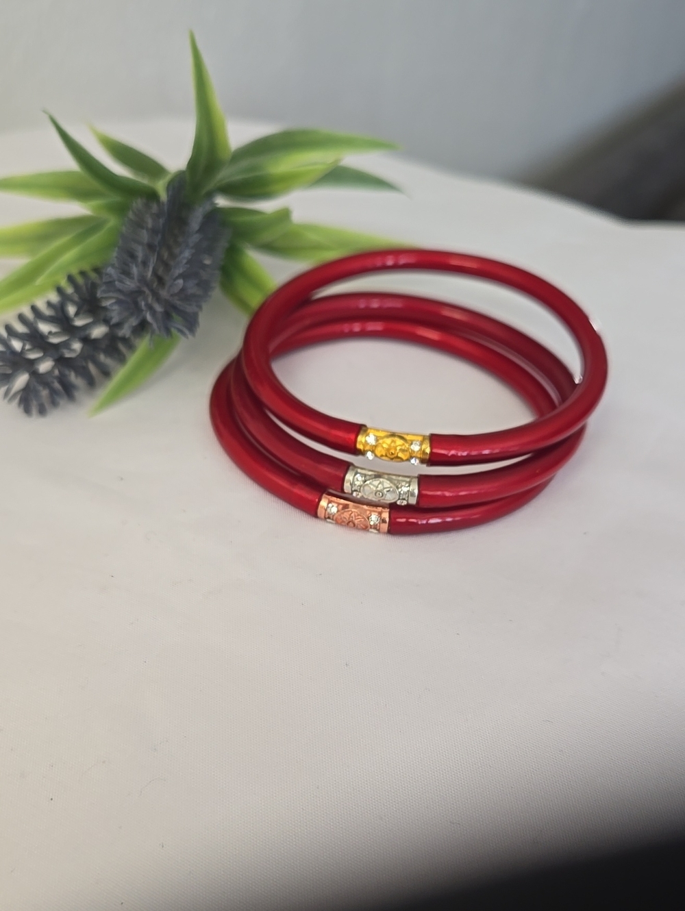 Budha All Weather Womens Bracelet. Color Burgundy  (Not Budhagirls)